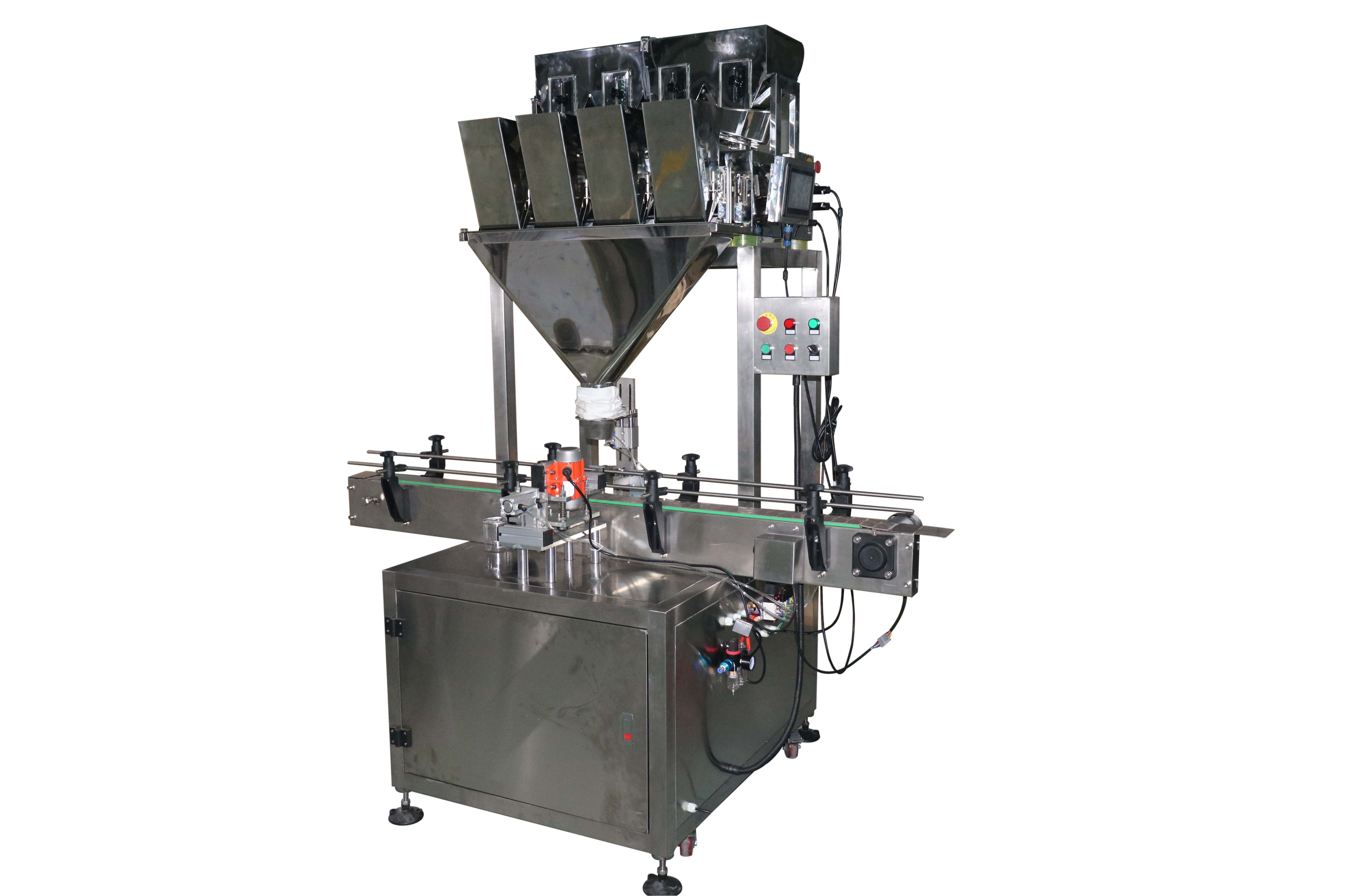 Automatic plastic can filling machine